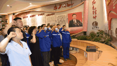 市委黨校到集團(tuán)調(diào)研講黨課81