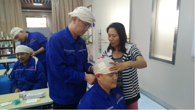 淄川區(qū)紅十字會應(yīng)急救護培訓(xùn)基地在重山集團掛牌成立67