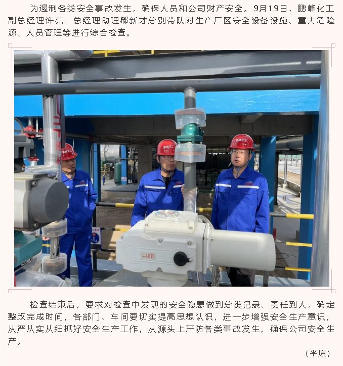 鵬峰化工組織綜合安全大檢查44